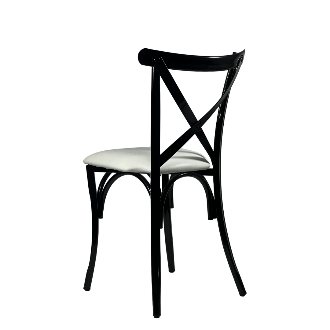 Silla Cross Back de Acero (Cojín Fijo)