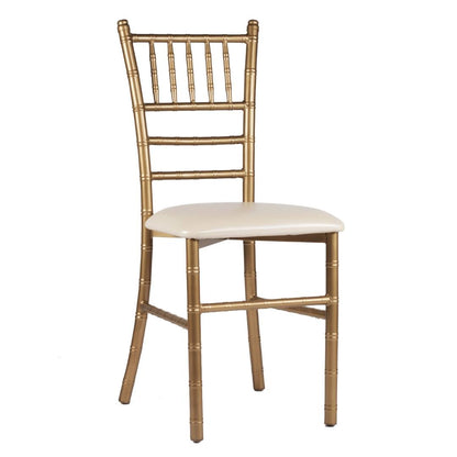 Silla Tiffany de Acero (Cojín Fijo)