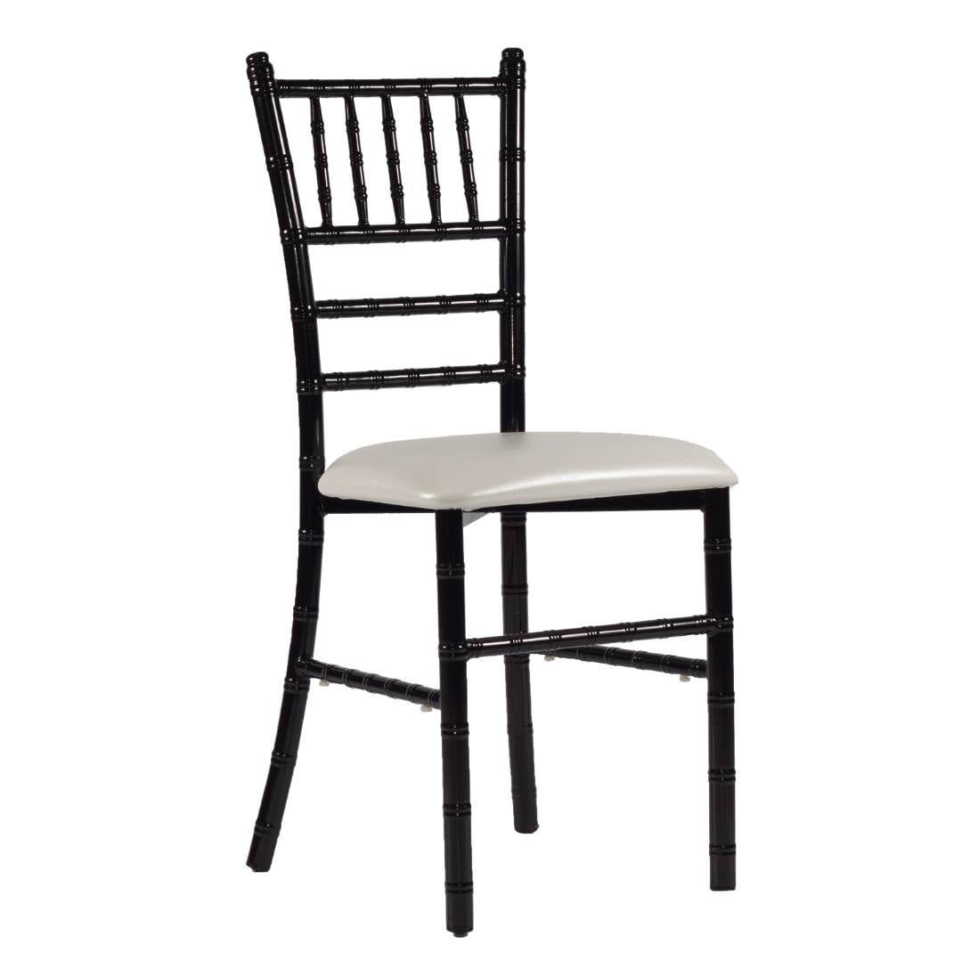 Silla Tiffany de Acero (Cojín Fijo)