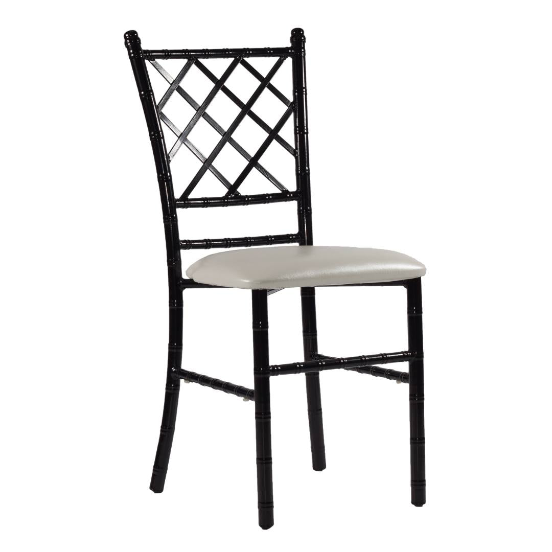 Silla Tiffany Diamante de Acero (Cojín Fijo)