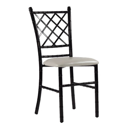 Silla Tiffany Diamante de Acero (Cojín Fijo)