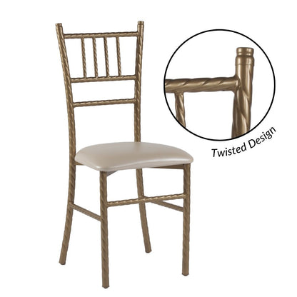 Silla Tiffany Trenzada de Acero