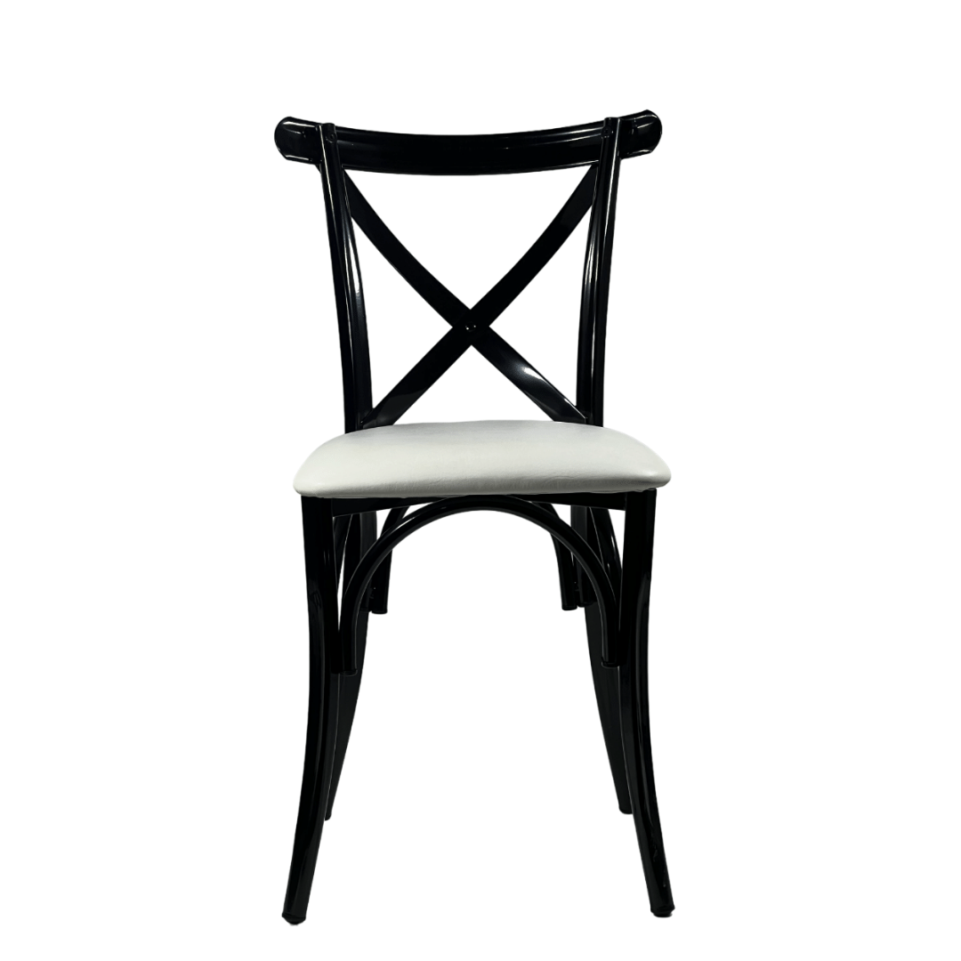 Silla Cross Back de Acero (Cojín Fijo)