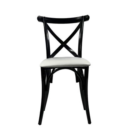 Silla Cross Back de Acero (Cojín Fijo)