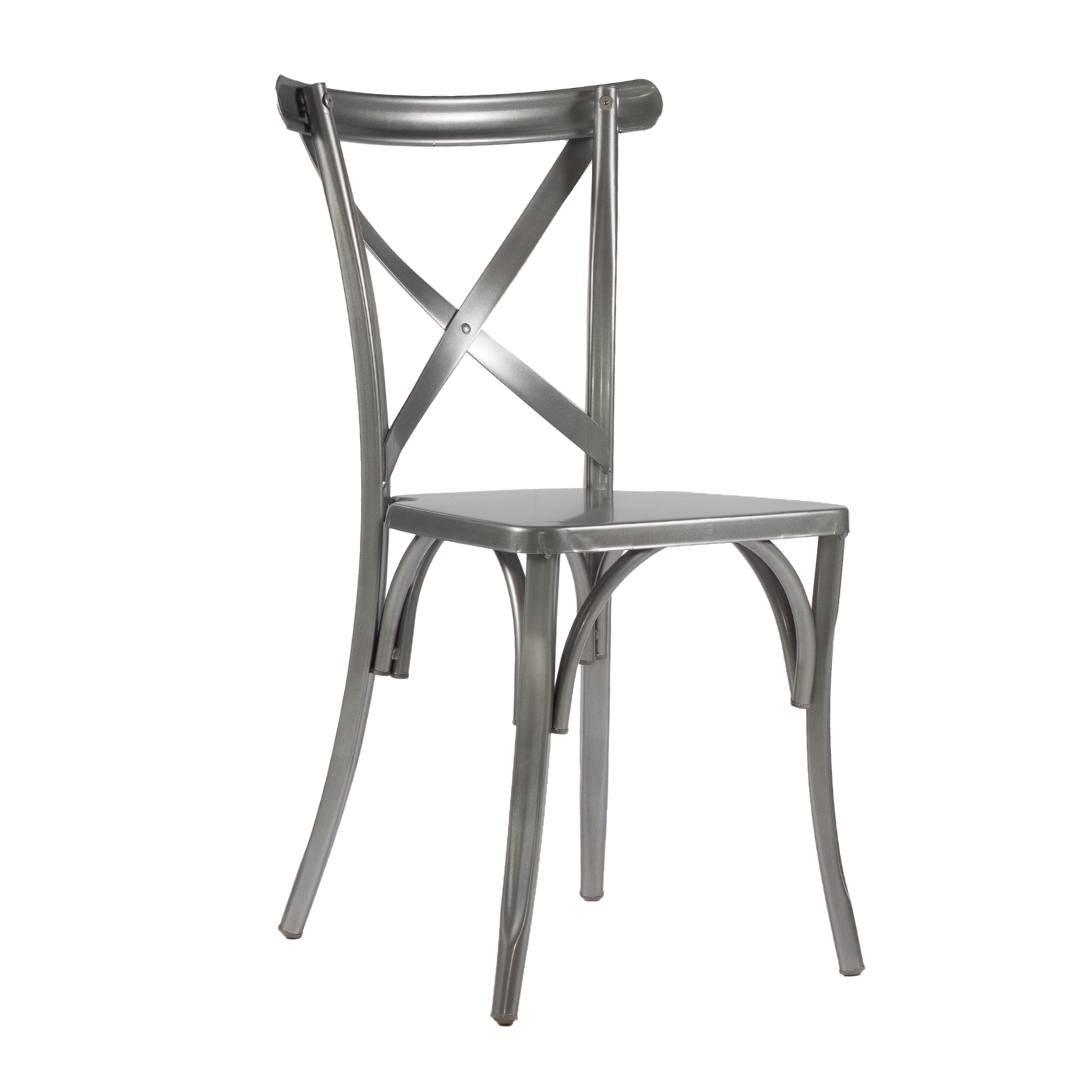 Silla Cross Back Económica de Acero