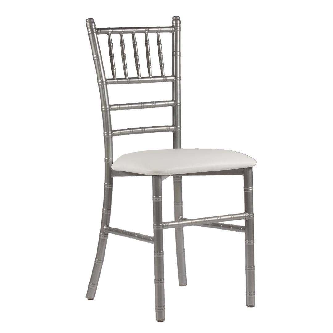 Silla Tiffany de Acero (Cojín Fijo)