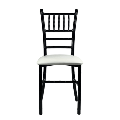 Silla Tiffany de Acero (Cojín Fijo)