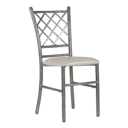 Silla Tiffany Diamante de Acero (Cojín Fijo)