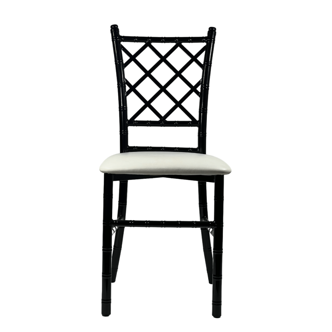 Silla Tiffany Diamante de Acero (Cojín Fijo)