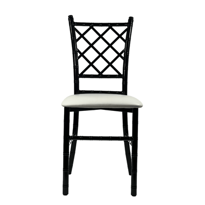 Silla Tiffany Diamante de Acero (Cojín Fijo)