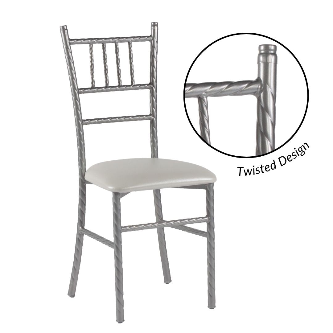 Silla Tiffany Trenzada de Acero