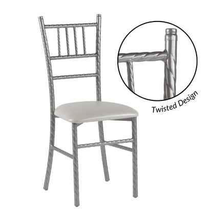 Silla Tiffany Trenzada de Acero