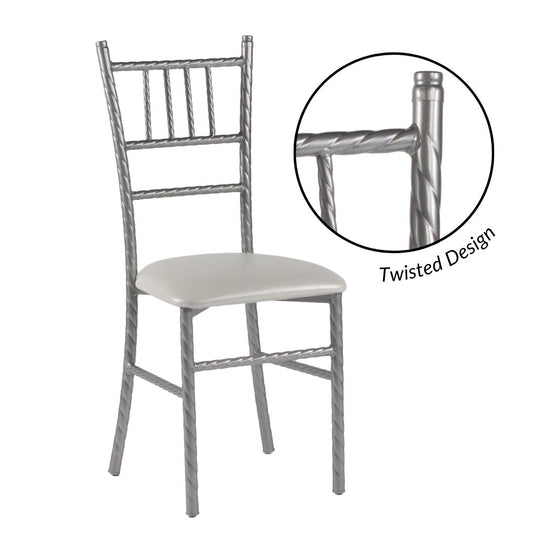 Silla Tiffany Trenzada de Acero