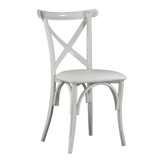 Silla Cross Back de Acero (Cojín Fijo)