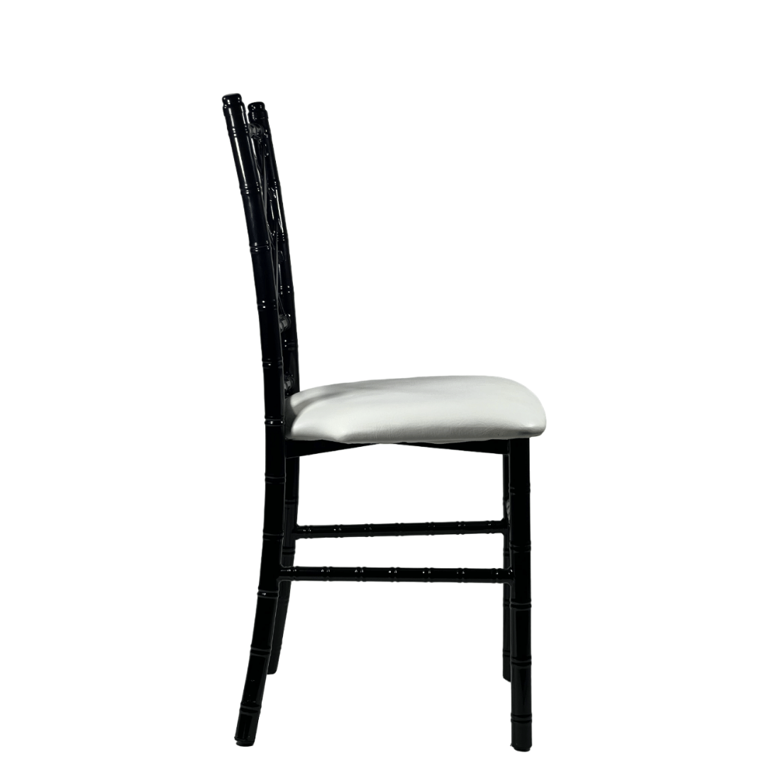 Silla Tiffany Diamante de Acero (Cojín Fijo)