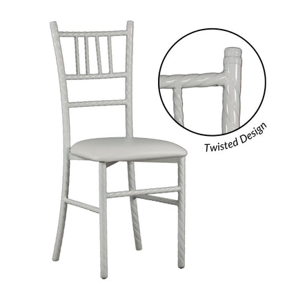 Silla Tiffany Trenzada de Acero