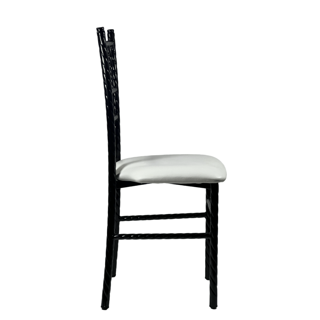 Silla Tiffany Trenzada de Acero