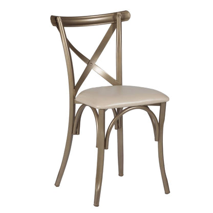 Silla Cross Back de Acero (Cojín Fijo)