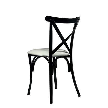 Silla Cross Back de Acero (Cojín Fijo)