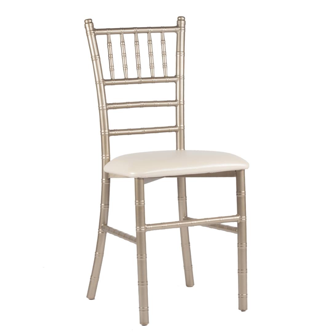 Silla Tiffany de Acero (Cojín Fijo)