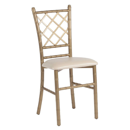 Silla Tiffany Diamante de Acero (Cojín Fijo)