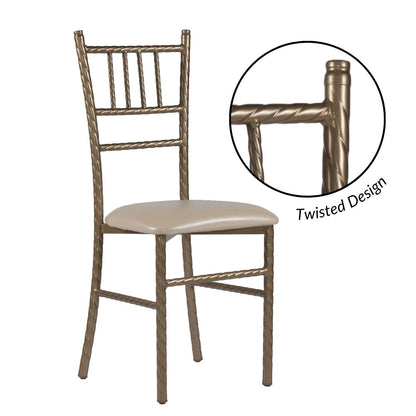 Silla Tiffany Trenzada de Acero