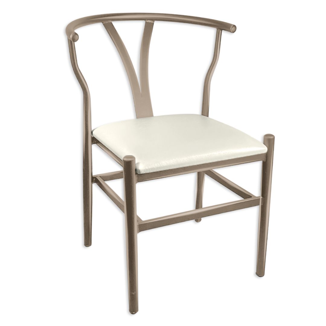 Silla Espoleta Wishbone de Acero