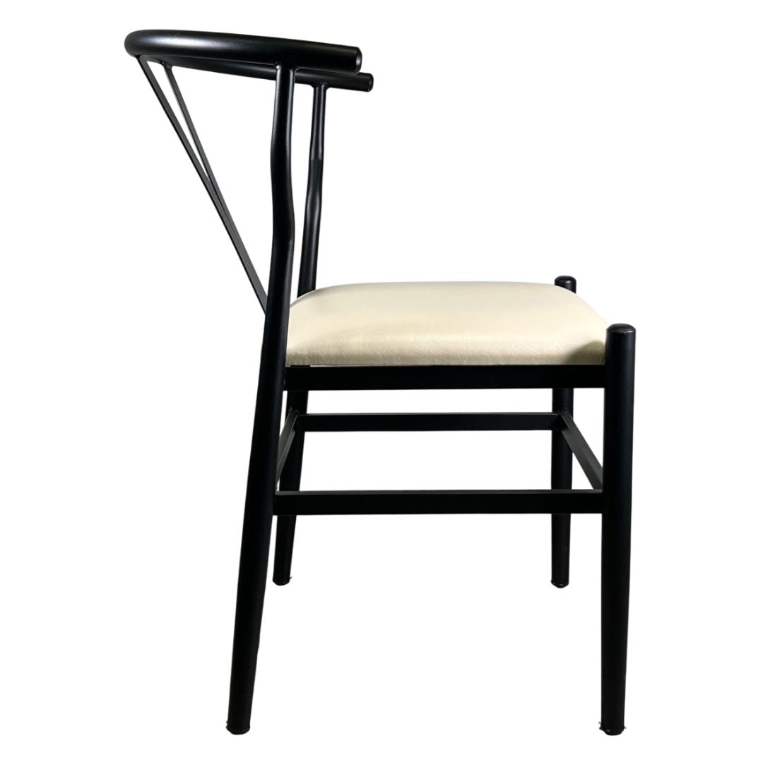 Silla Espoleta Wishbone de Acero