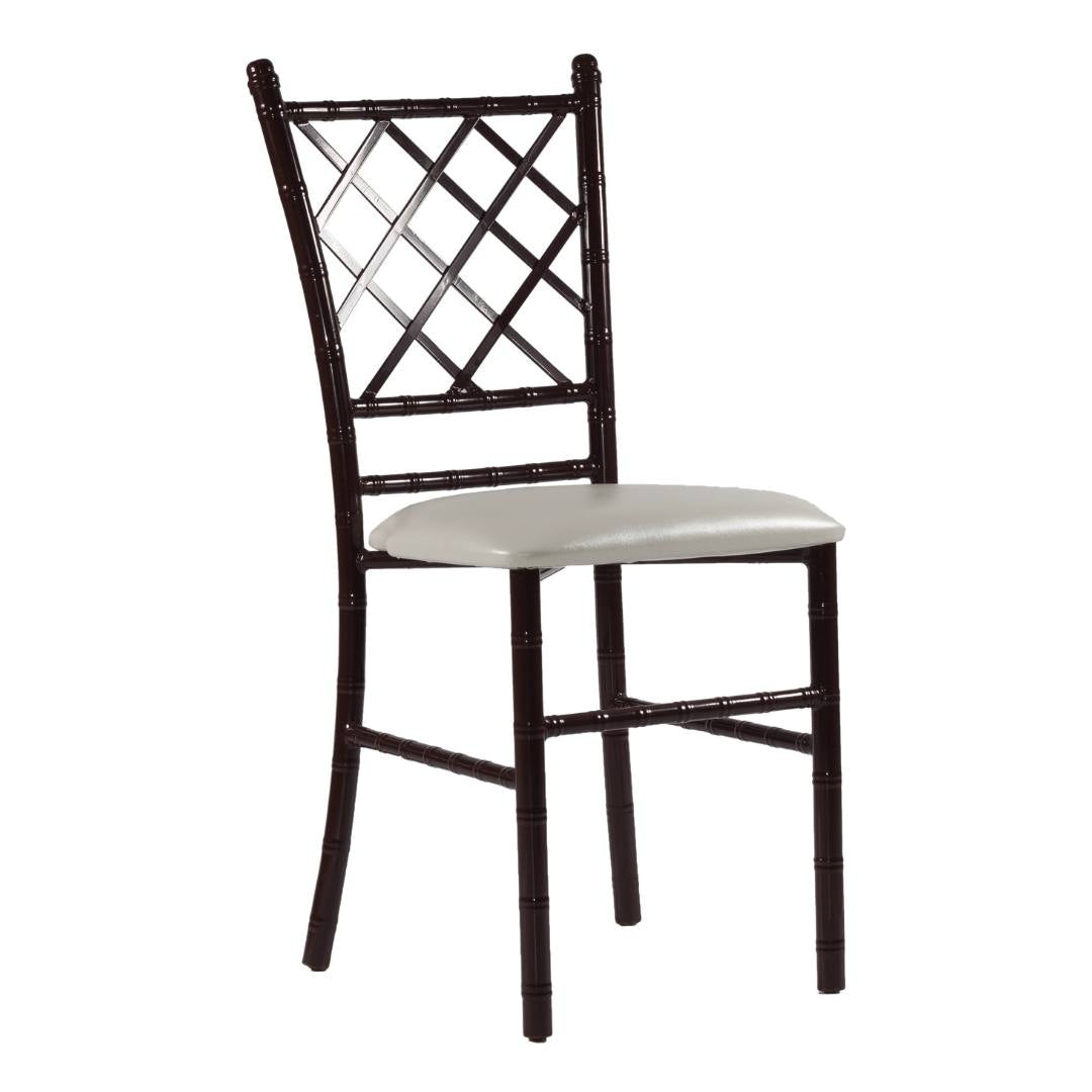 Silla Tiffany Diamante de Acero (Cojín Fijo)