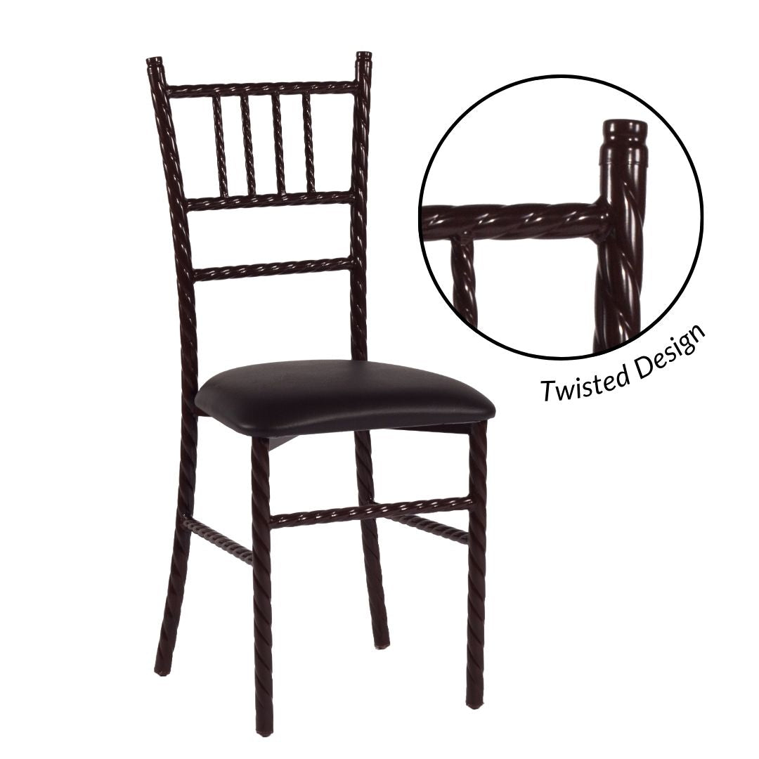 Silla Tiffany Trenzada de Acero