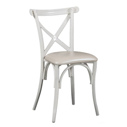 Silla Cross Back de Acero (Cojín Fijo)