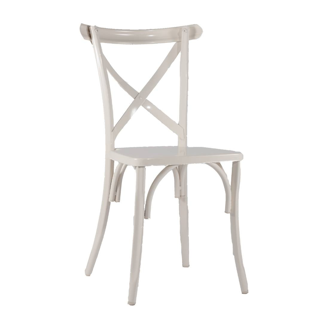 Silla Cross Back Clásica de Acero
