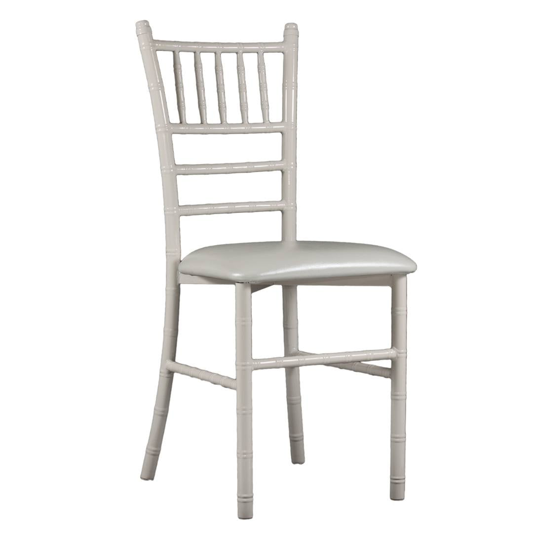 Silla Tiffany de Acero (Cojín Fijo)