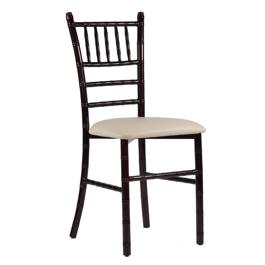 Silla Tiffany de Acero (Cojín Fijo)