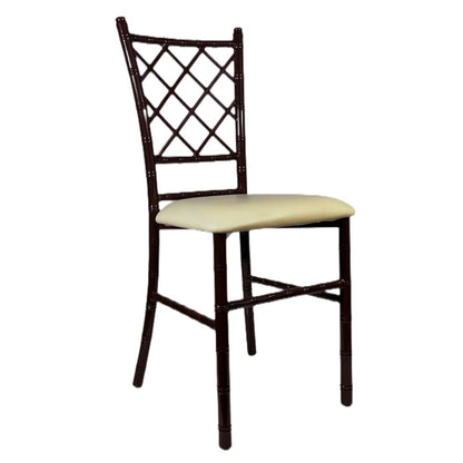 Silla Tiffany Diamante de Acero (Cojín Fijo)