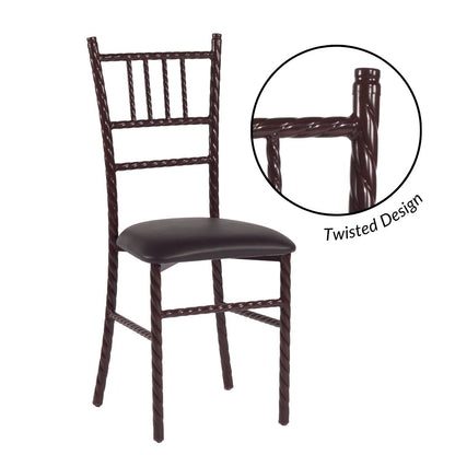 Silla Tiffany Trenzada de Acero